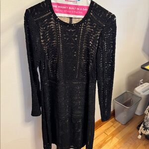 Black lace dress